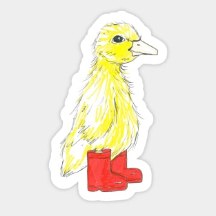 Puddles the Duckling Sticker